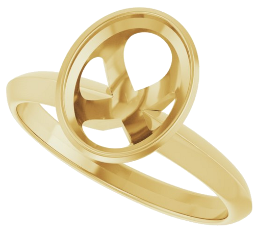 Sužadėtuvių Žiedas „Solitaire“ 585 Geltonojo Aukso Oval 9mm x 7mm (5)