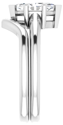 Sužadėtuvių Žiedas 585 Baltojo Aukso Marquise 9mm x 4.5mm (9)