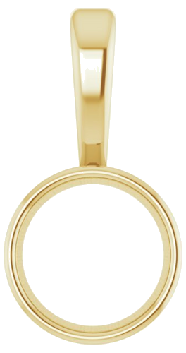 Pakabukas „Bezel-Set Solitaire“ 585 Geltonojo Aukso Round 4mm (1)