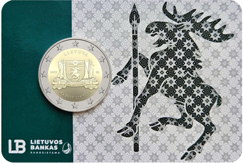 2025 Lietuva Mažoji Lietuva 2 eurų moneta BU moneta (2)
