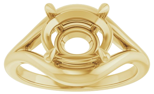 Sužadėtuvių Žiedas „Claw-Prong Solitaire“ 14k yellow gold Oval 10mm x 8mm (3)