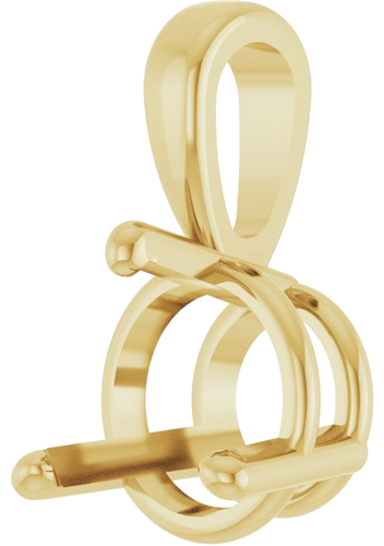 Pakabukas „Solitaire“ 18k yellow gold Round 6mm (2)