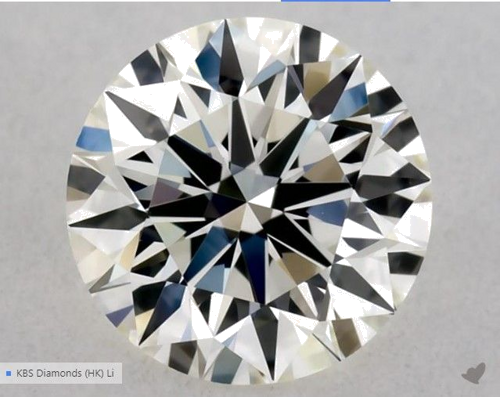 0.53 carat J-VVS1 Excellent cut Natūralus Round Deimantas (1)