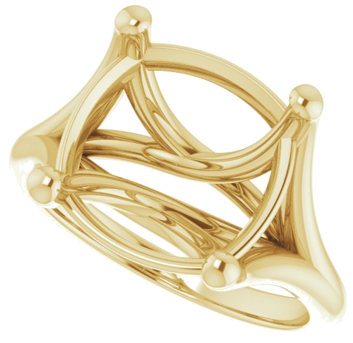 Sužadėtuvių Žiedas „Solitaire“ 14k yellow gold Cushion 11mm (5)