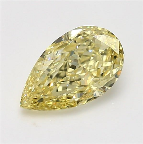 2.01 carat Fancy Intense Yellow-SI1 Natūralus Pear Deimantas (1)