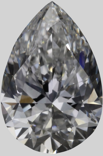 0.51 carat E-VVS2 Natūralus Pear Deimantas (1)