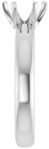 Sužadėtuvių Žiedas „Solitaire“ 585 Baltojo Aukso Round 7mm (4)