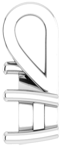 Pakabukas „Solitaire“ 585 Baltojo Aukso Pear Shape 6mm x 4mm (3)