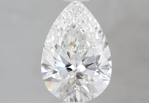 0.77 carat F-VVS1 Natūralus Pear Deimantas (1)