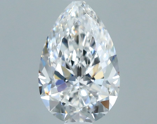 0.55 carat E-VVS1 Natūralus Pear Deimantas (1)