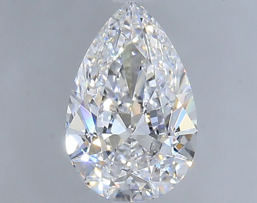 1.0 carat D-VS2 Natūralus Pear Deimantas (1)