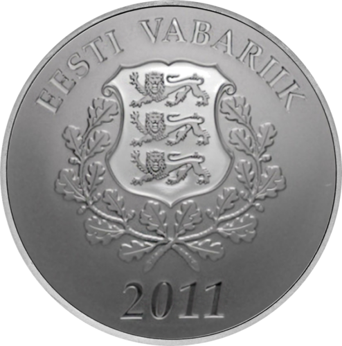 2011 Естония Евро Сребърна монета от 10 евро (2)