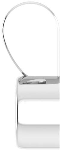 Sterling Silver 2.5 mm Round Bezel-Set Solitaire Pendant Mounting (3)