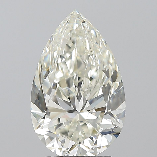 3.01 carat J-VVS2 Natūralus Pear Deimantas (1)