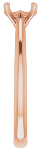 Sužadėtuvių Žiedas „Solitaire“ 18k rose gold Round 6mm (4)