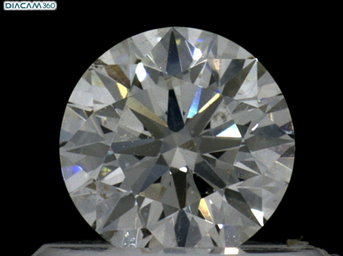 0.5 carat J-SI2 Excellent cut Natūralus Round Deimantas (1)