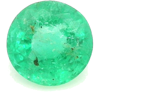 0.51 carat GREEN Round Smaragdas (1)