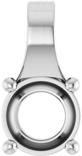 Platinum 5.8 mm Round Pendant Mounting (1)