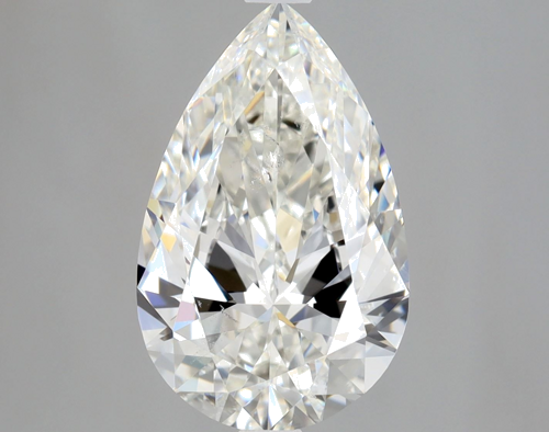2.01 carat H-SI2 Natūralus Pear Deimantas (1)