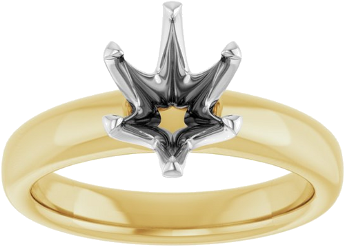 Sužadėtuvių Žiedas „Solstice Solitaire®“ 14k yellow/white gold Oval 9mm x 7mm (3)