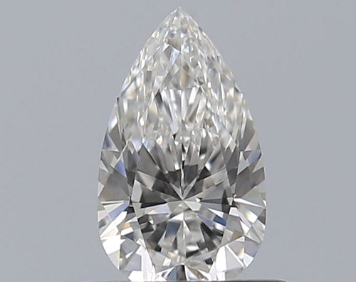 0.5 carat F-VVS2 Natūralus Pear Deimantas (1)