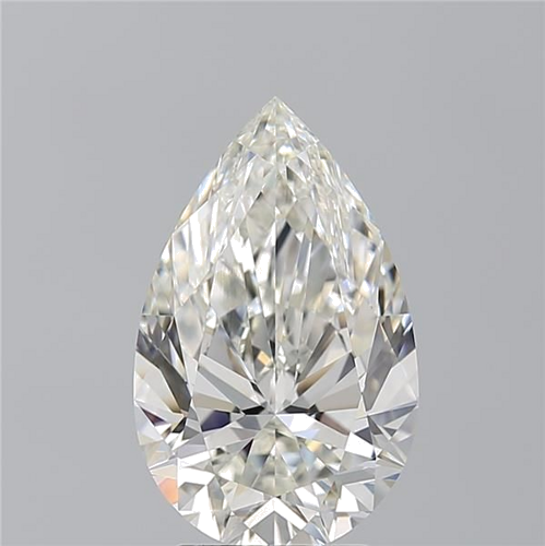 4.02 carat I-SI1 Natūralus Pear Deimantas (1)