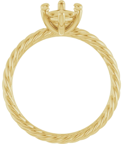 Sužadėtuvių Žiedas „Solitaire Rope“ 14k yellow gold Marquise 12mm x 6mm (2)