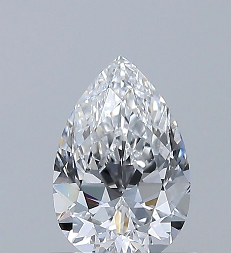 0.6 carat D-VS2 Natūralus Pear Deimantas (1)