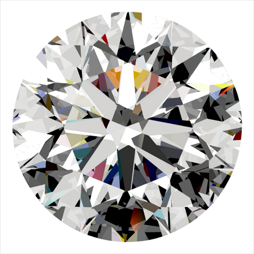 0.36 carat H-VVS1 Excellent cut Natūralus Round Deimantas (1)