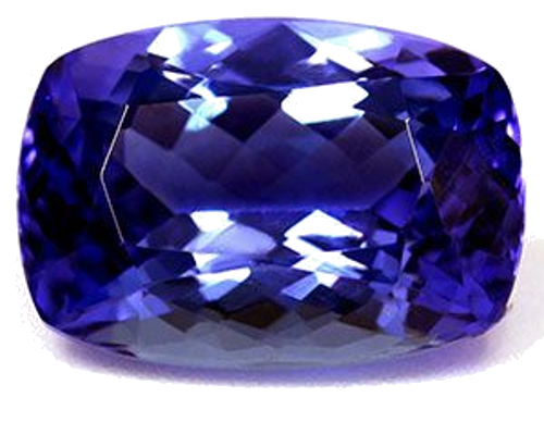 3.99 carat BLUE Cushion Tanzanite (1)