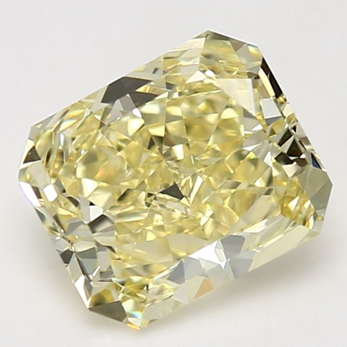 4.09 carat Fancy Yellow-VVS2 Natūralus Radiant Deimantas (1)