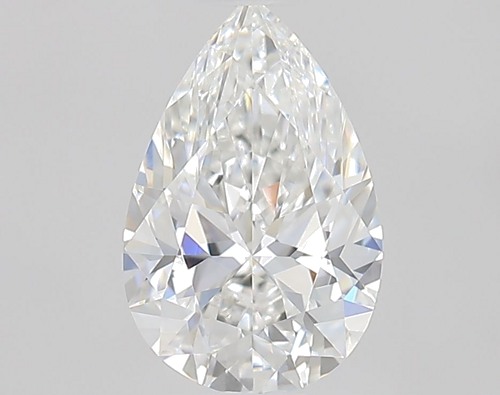 0.53 carat F-VVS1 Natūralus Pear Deimantas (1)
