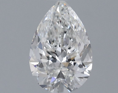 0.5 carat F-VVS1 Natūralus Pear Deimantas (1)