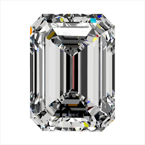 0.41 carat F-VVS2 Natūralus Emerald Deimantas (1)