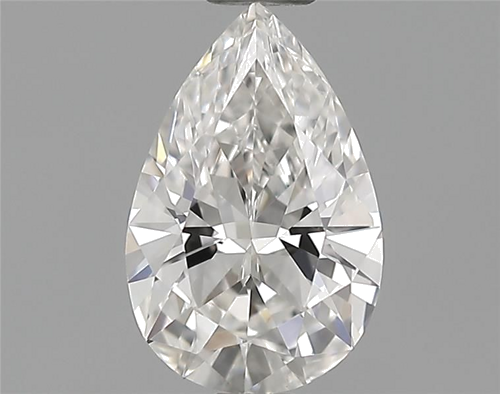 0.6 carat F-VVS1 Natūralus Pear Deimantas (1)