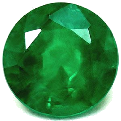 1.09 carat GREEN Round Smaragdas (1)