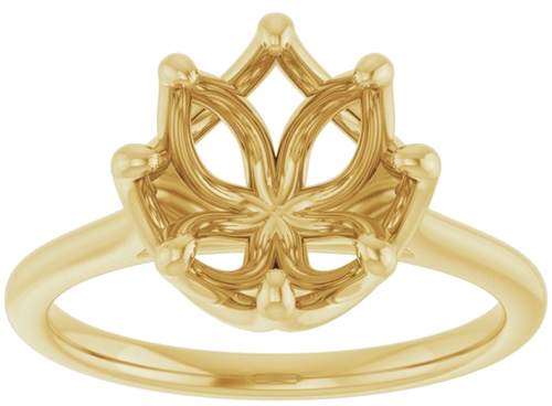 Sužadėtuvių Žiedas „Solitaire“ 14k yellow gold Round 9mm (3)