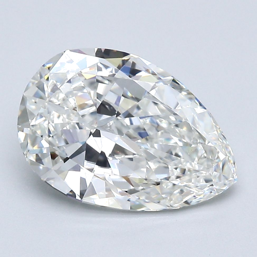 3.39 carat H-IF Natūralus Pear Deimantas (1)
