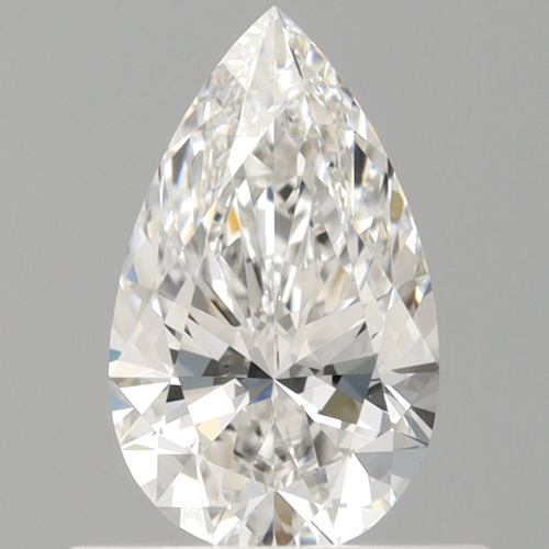 0.6 carat F-VVS1 Natūralus Pear Deimantas (1)