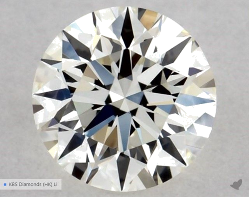 0.32 carat K-VVS2 Excellent cut Natūralus Round Deimantas (1)