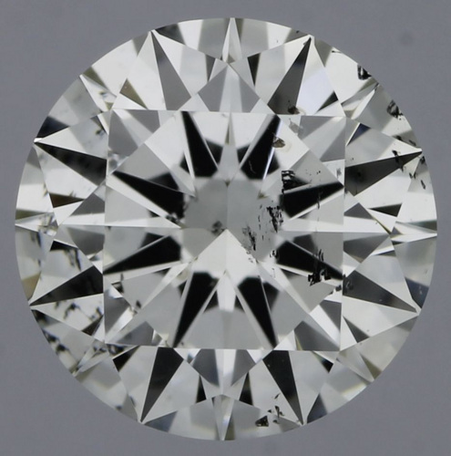 0.52 carat G-SI2 Excellent cut Natūralus Round Deimantas (1)