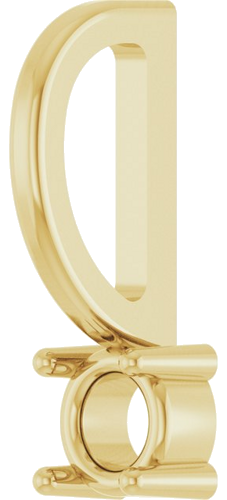 Pakabukas „Solitaire Charm“ 14k yellow gold Round 3mm (2)