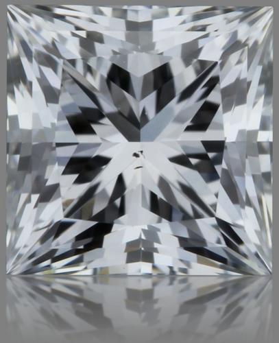 0.57 carat D-VS2 Natūralus Princess Deimantas (1)