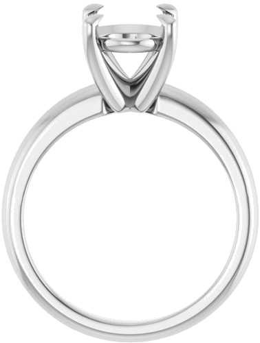 Sužadėtuvių Žiedas „Solitaire“ 585 Baltojo Aukso Oval 10mm x 8mm (2)