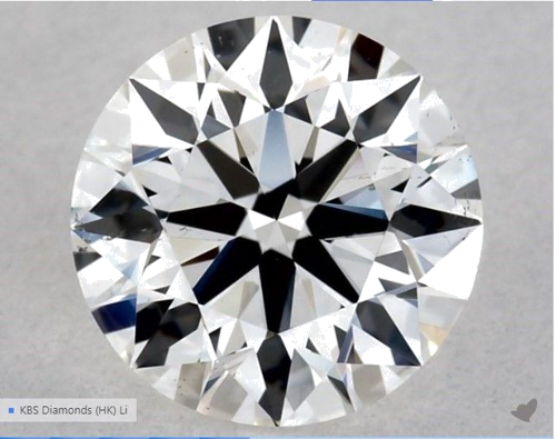 0.51 carat F-VS2 Excellent cut Natūralus Round Deimantas (1)