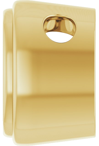 Pakabukas „Bezel-Set Solitaire“ 14k yellow gold Cushion 9mm (3)