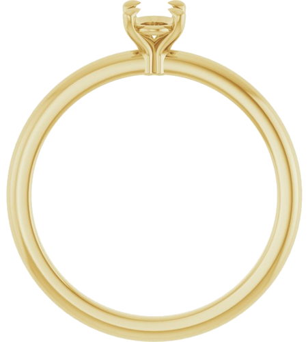 Sužadėtuvių Žiedas „Claw-Prong“ 14k yellow gold Oval 6mm x 4mm (2)