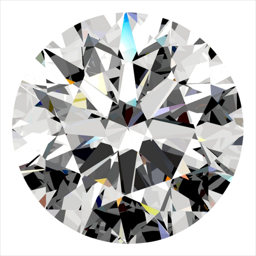 0.34 carat E-VS2 Excellent cut Natūralus Round Deimantas (1)