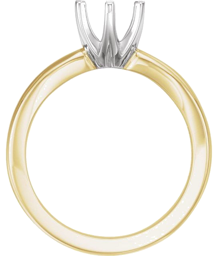 Sužadėtuvių Žiedas „Solstice Solitaire®“ 14k yellow/white gold Round 8.8mm (2)