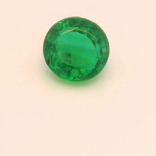 0.37 carat GREEN Round Smaragdas (1)